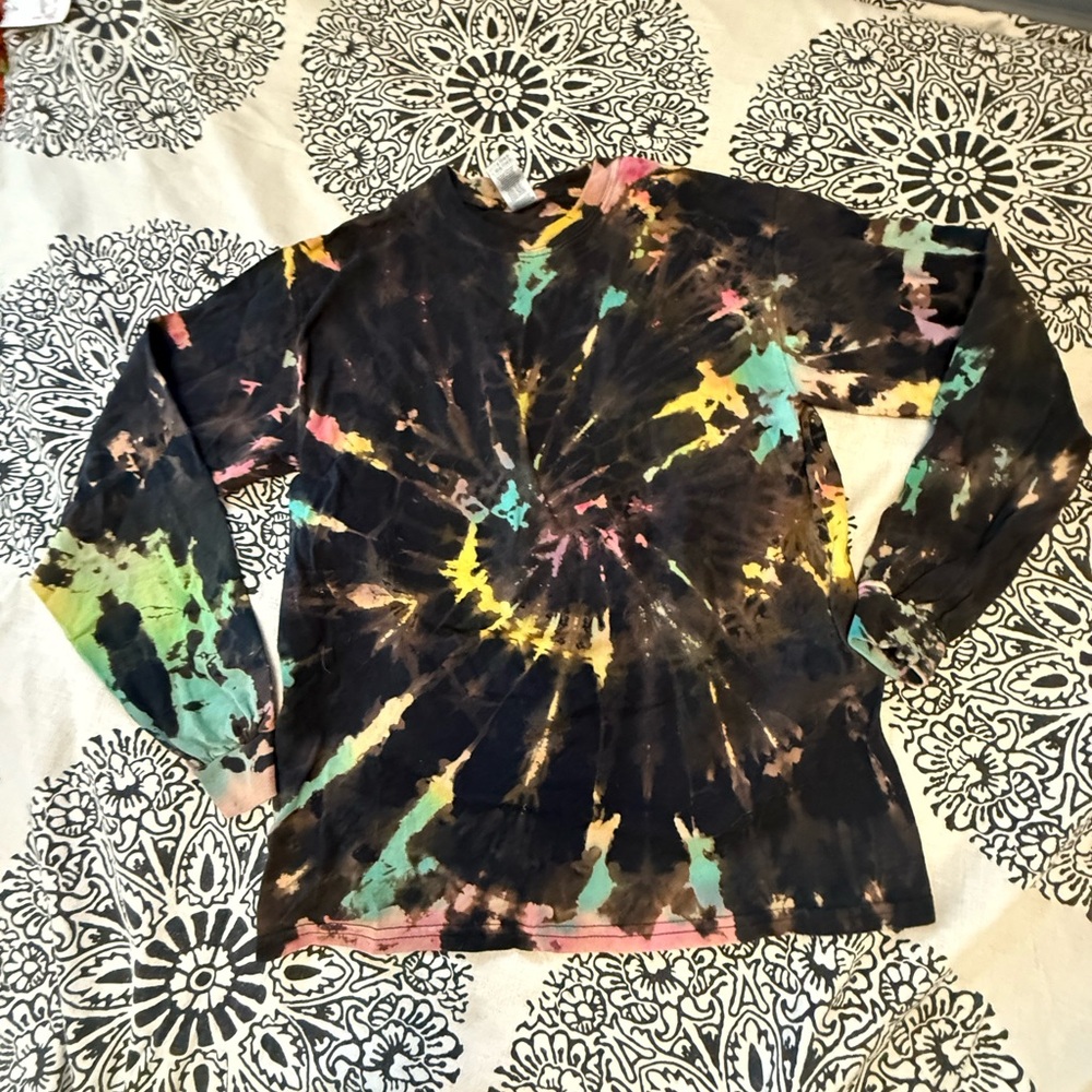 My hand made multi Tie-Dye Long Sleeve Top
